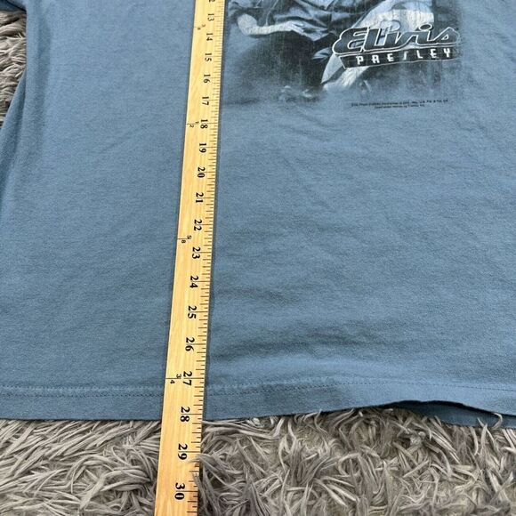 Graceland Elvis Presley Blue Short Sleeve T Shirt Crewneck Size 2XL - Picture 6 of 10